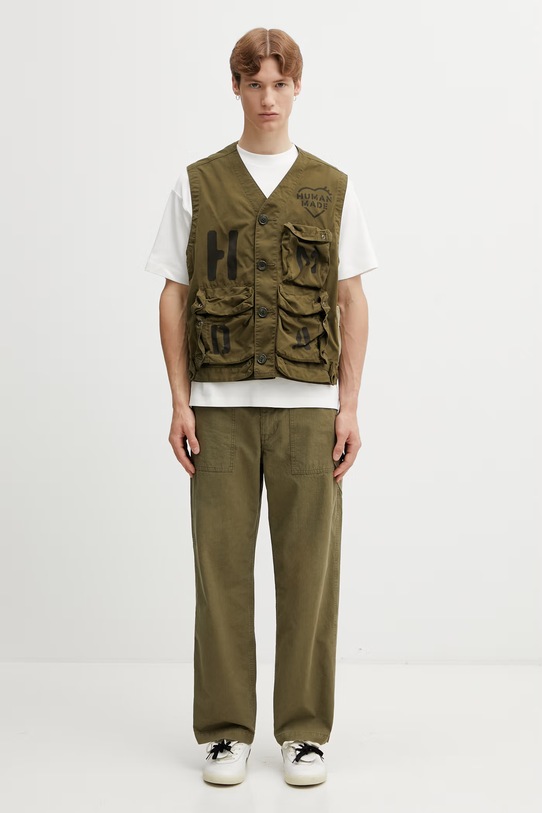 Human Made MENS WOVEN JACKET bezrękawnik męski z bawełną HM31JK010