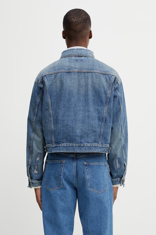 Дрехи BEAMS късо яке от деним мъжки 1118.4080.791 син