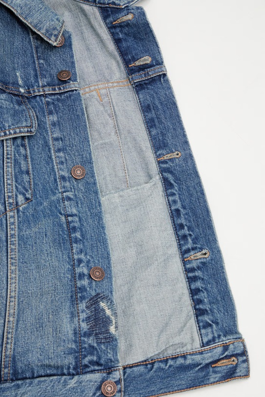 BEAMS късо яке от деним мъжки 1118.4080.791 син