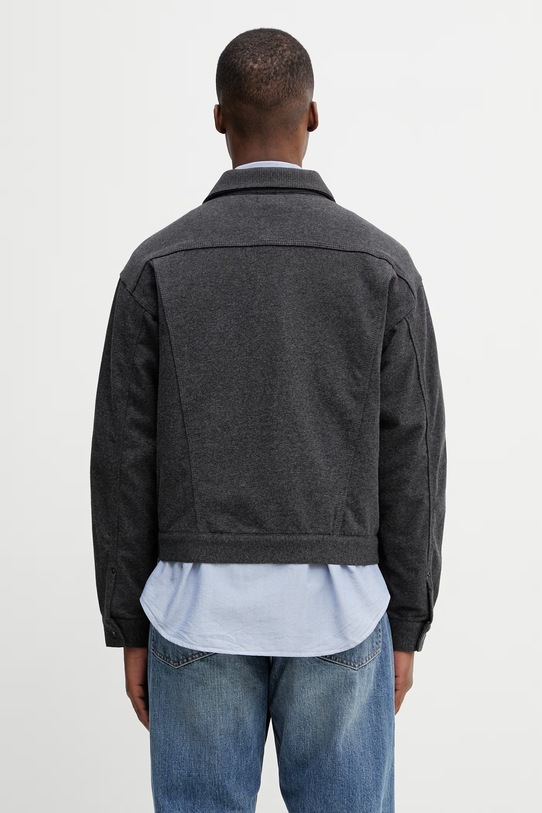 Одяг BEAMS коротка куртка бавовняна чоловіча 1118.5061.147 сірий
