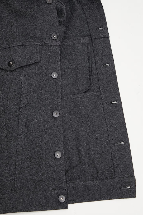 BEAMS коротка куртка бавовняна чоловіча 1118.5061.147 сірий