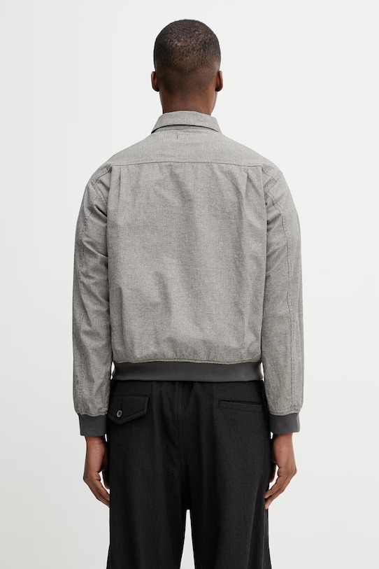 Одяг BEAMS коротка куртка чоловіча з домішкою льону 1118.6577.803 сірий