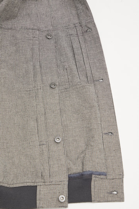 BEAMS коротка куртка чоловіча з домішкою льону 1118.6577.803 сірий