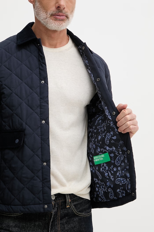 United Colors of Benetton καπιτονέ μπουφάν Ανδρικό 2OKPUN077 σκούρο μπλε