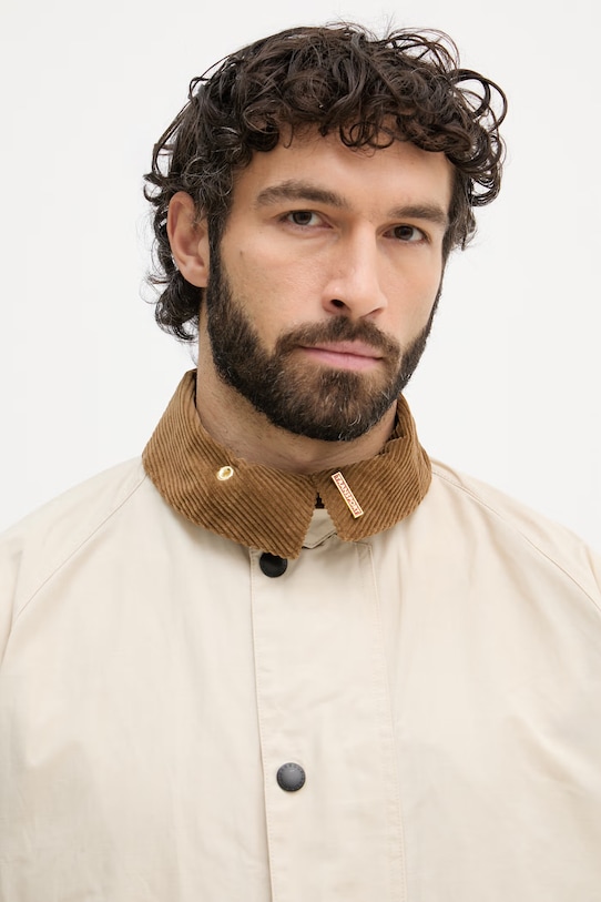 Barbour κοντό μπουφάν Ανδρικό με βαμβάκι Icons μπεζ MCA1098