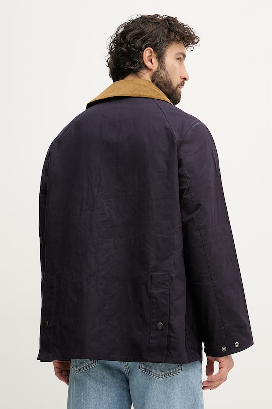 Îmbrăcăminte Barbour jachetă scurtă pentru bărbați din bumbac Bedale MCA1102 bleumarin