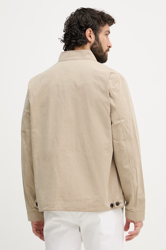 Ρούχα Barbour κοντό ανδρικό μπουφάν με βαμβάκι Tyneside MCA1118 μπεζ