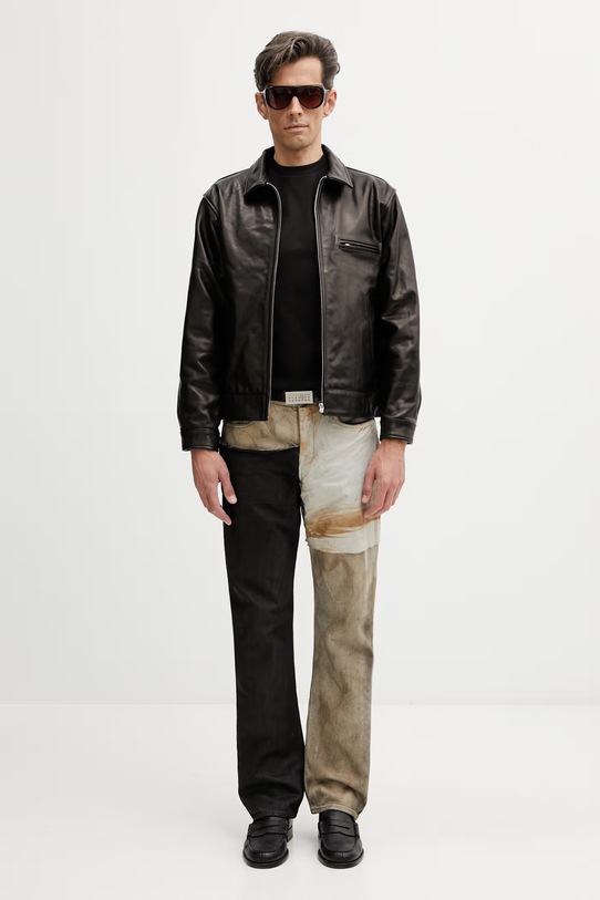 Neighborhood short jacket leather Men's 261SZNH.JKM01