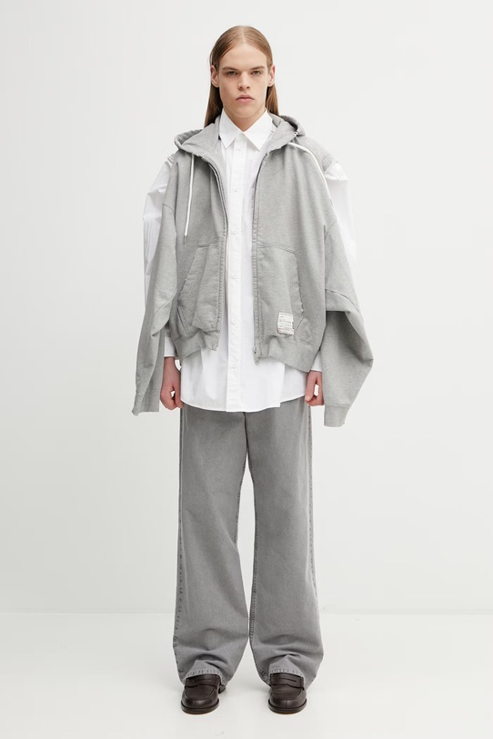 Maison MIHARA YASUHIRO μπλούζα με κουκούλα και κουμπιά βαμβακερή ανδρική A16PK561