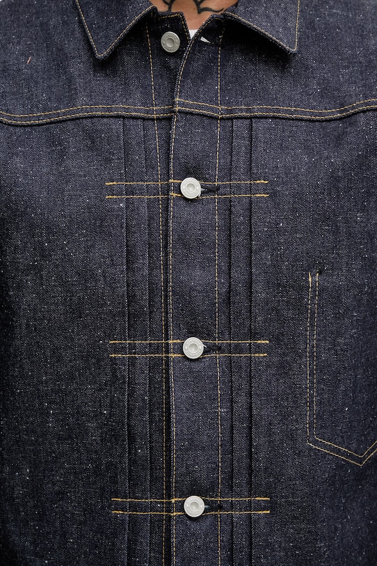 Human Made džínsová bunda rifľová pánska modrá HM31JK002