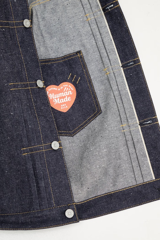Human Made kurtka jeansowa jeansowa męska HM31JK002 niebieski