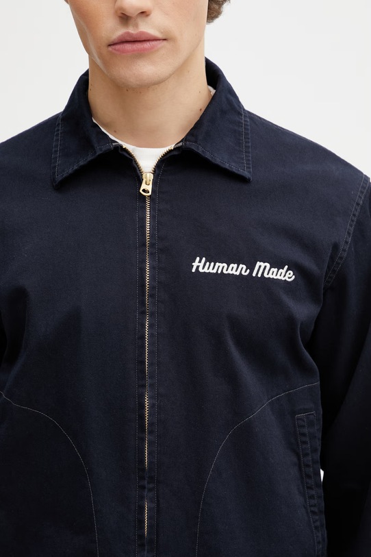 Human Made krótka kurtka bawełniana męska granatowy HM31JK005