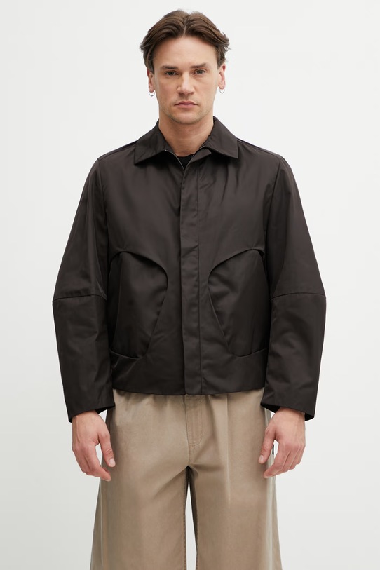 Ader Error kurtka przejściowa męska brązowy BP01SSJK0105BR