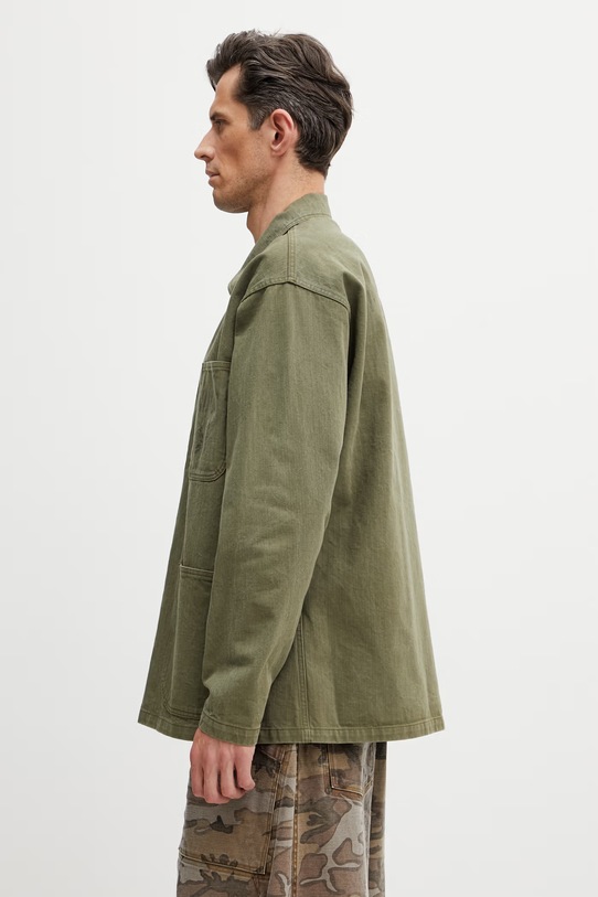 Needles kurtka koszulowa jeansowa męska SX153 zielony SS26