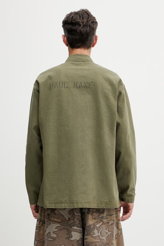 Odzież Needles kurtka koszulowa jeansowa męska SX153 zielony