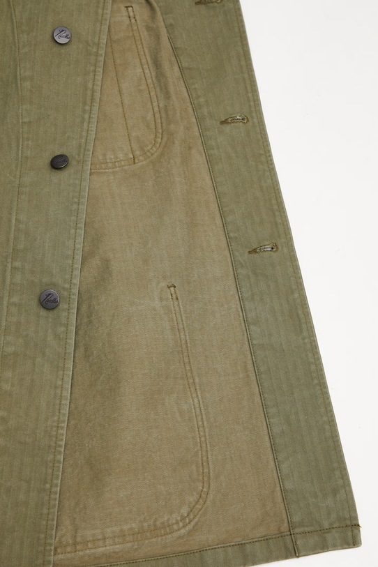 Needles kurtka koszulowa jeansowa męska SX153 zielony