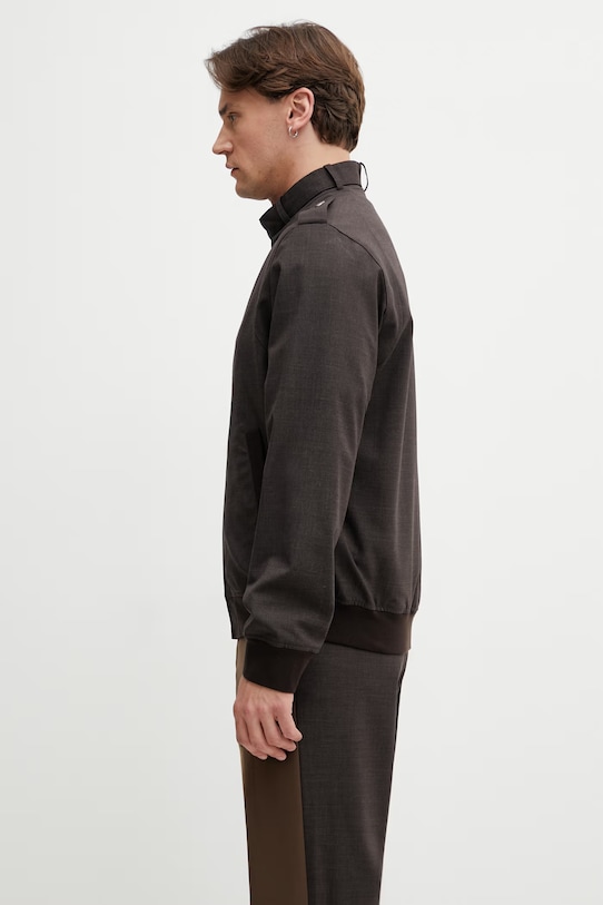 MM6 Maison Margiela kurtka przejściowa z dodatkiem wełny męska SH2AM0067.M35733 brązowy SS26