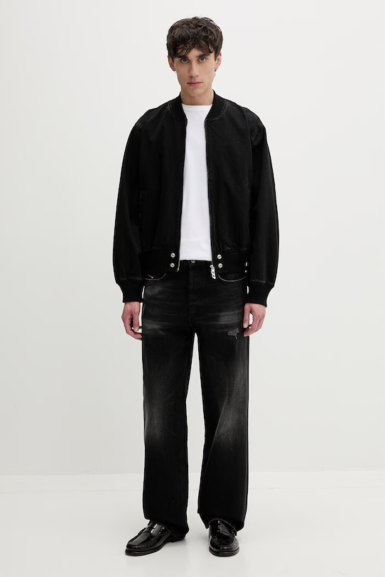 Diesel Bomber jakna traper D-GUZ A19882.0BEBQ crna SS26