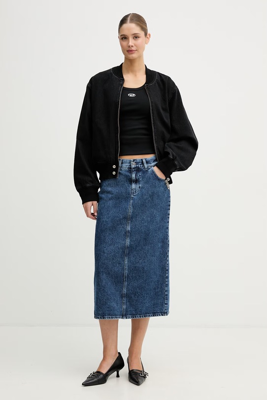 Odjeća Diesel Bomber jakna traper D-GUZ A19882.0BEBQ crna