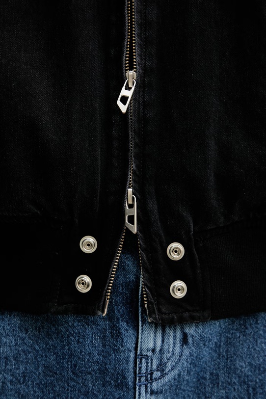 Diesel bomberka jeansowa D-GUZ A19882.0BEBQ czarny