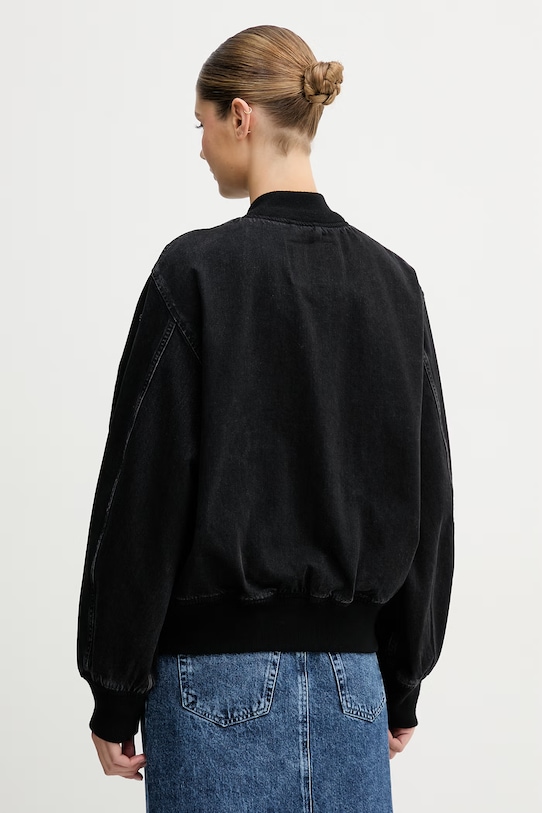 Rifľová bomber bunda Diesel D-GUZ A19882.0BEBQ čierna