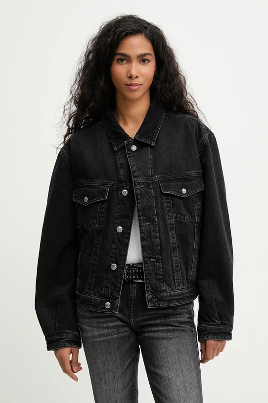 Diesel kurtka jeansowa D-RANGER-T pozostałe czarny A21681.0BEBQ