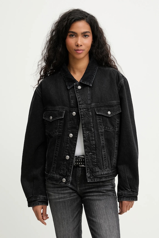 Diesel kurtka jeansowa D-RANGER-T pozostałe czarny A21681.0BEBQ