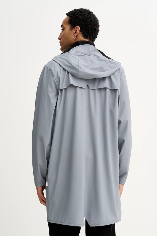 Nepremokavá bunda Rains 12020 Long Jacket W3 12020.147 sivá