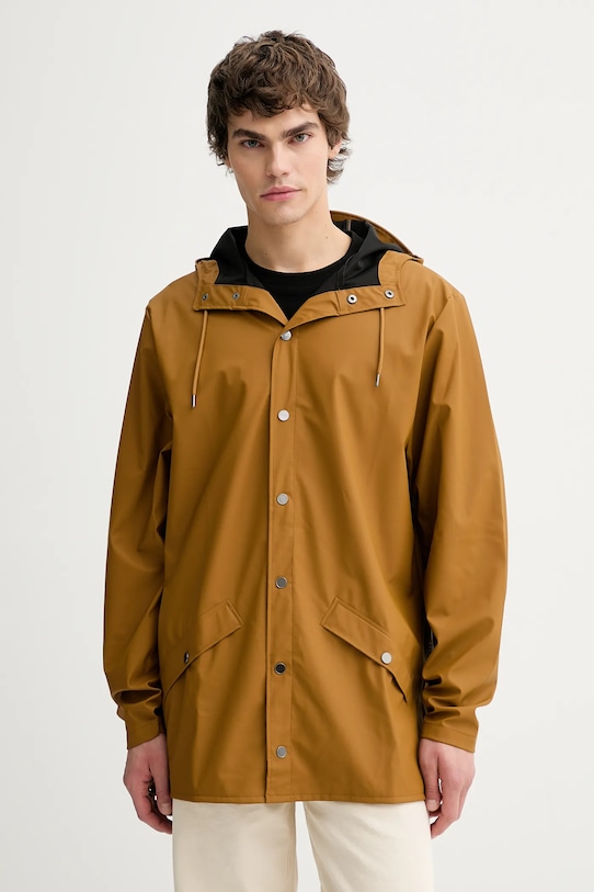 Rains giacca impermeabile 12010 Jacket W3 non isolato giallo 12010.144