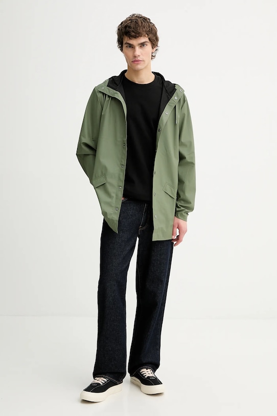 Μπουφάν Rains 12010 Jacket W3 12010.145 πράσινο SS26