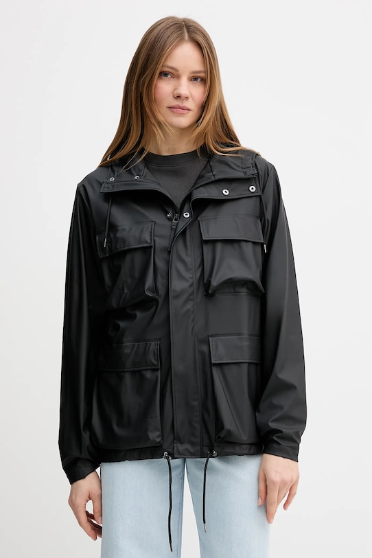 Αδιάβροχο μπουφάν Rains 12210 Pocket Jacket W3 άλλο μαύρο 12210.01