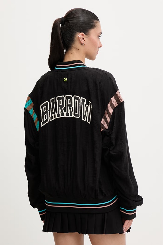 Barrow bomberka damska z wiskozy S6BWUABO049 czarny SS26