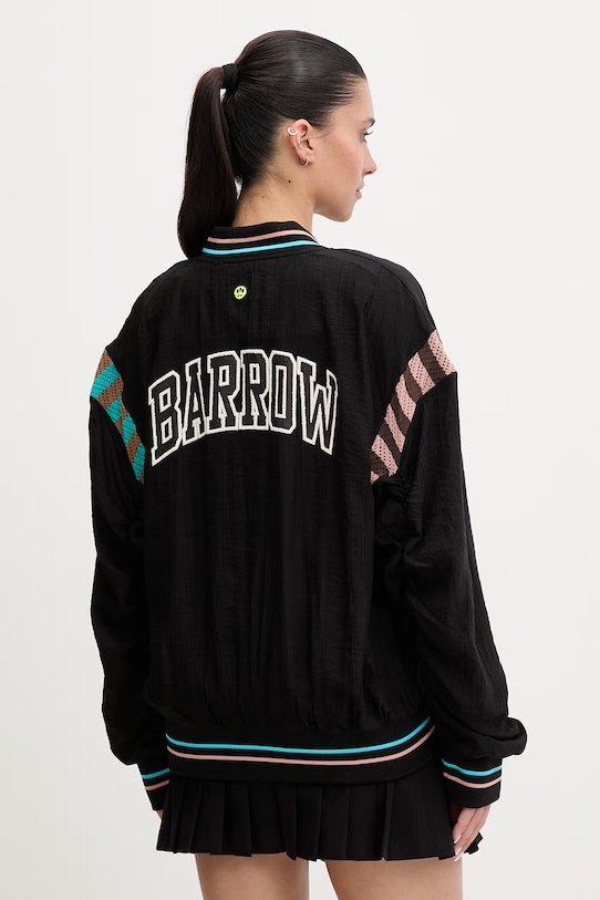 Oblačila Barrow bomber jakna ženska viskozna S6BWUABO049 črna