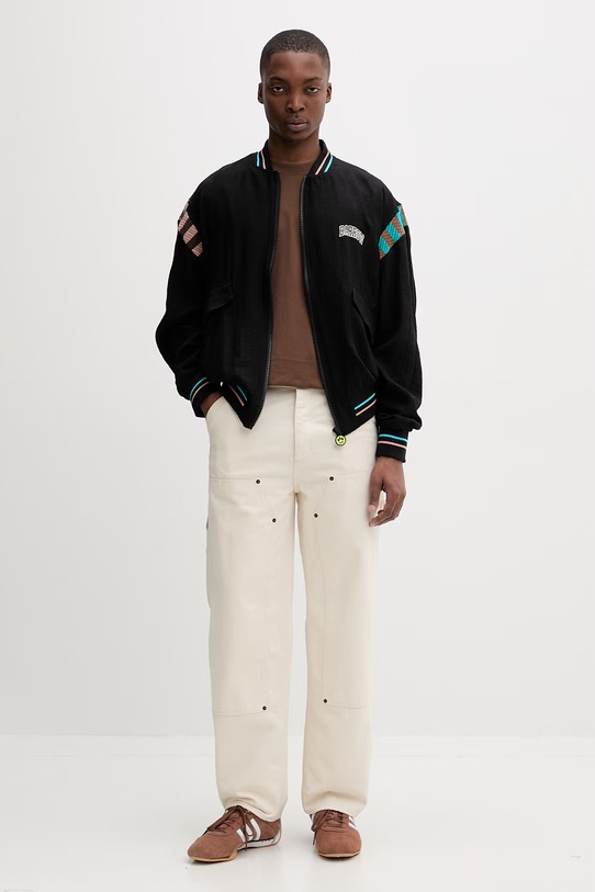 Odzież Barrow bomberka damska z wiskozy S6BWUABO049 czarny