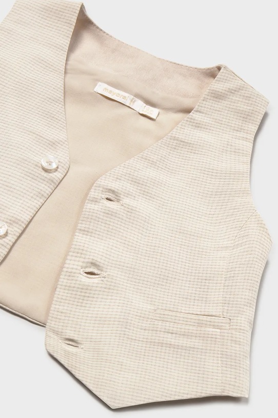 Chłopiec Mayoral kamizelka z domieszką lnu dziecięca 1312.3A.Baby.PPY2 beżowy