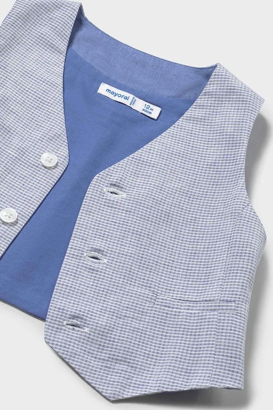 Mayoral kamizelka z domieszką lnu dziecięca niebieski 1312.3A.Baby.PPY2