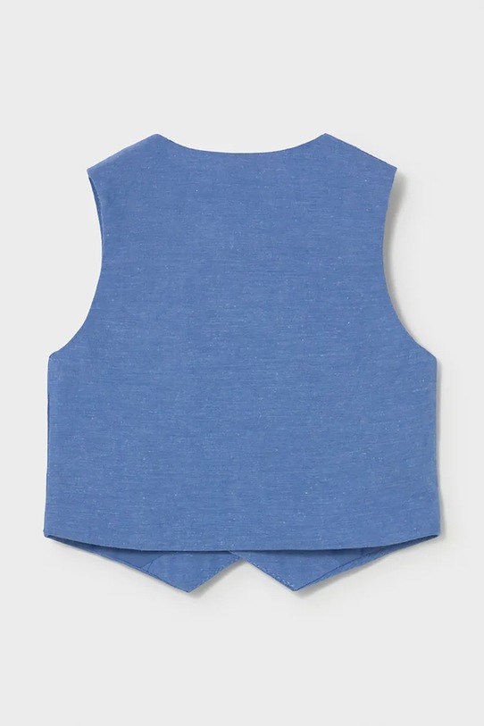Mayoral kamizelka z domieszką lnu dziecięca 1312.3A.Baby.PPY2 niebieski SS26