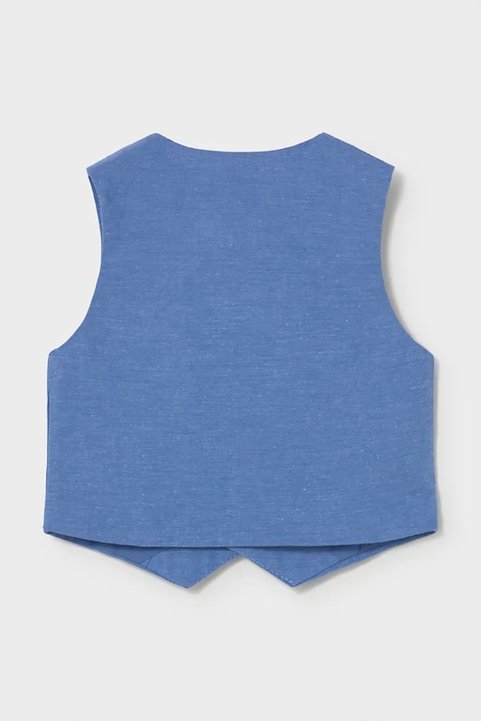 Mayoral kamizelka z domieszką lnu dziecięca 1312.3A.Baby.PPY2 niebieski SS26