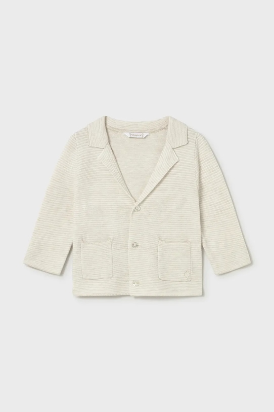 Mayoral marynarka bawełniana niemowlęca 1403.3A.Baby.PPY2 beżowy SS26