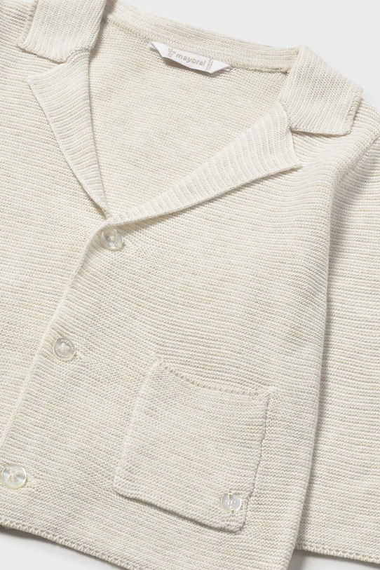 Mayoral marynarka bawełniana niemowlęca beżowy 1403.3A.Baby.PPY2
