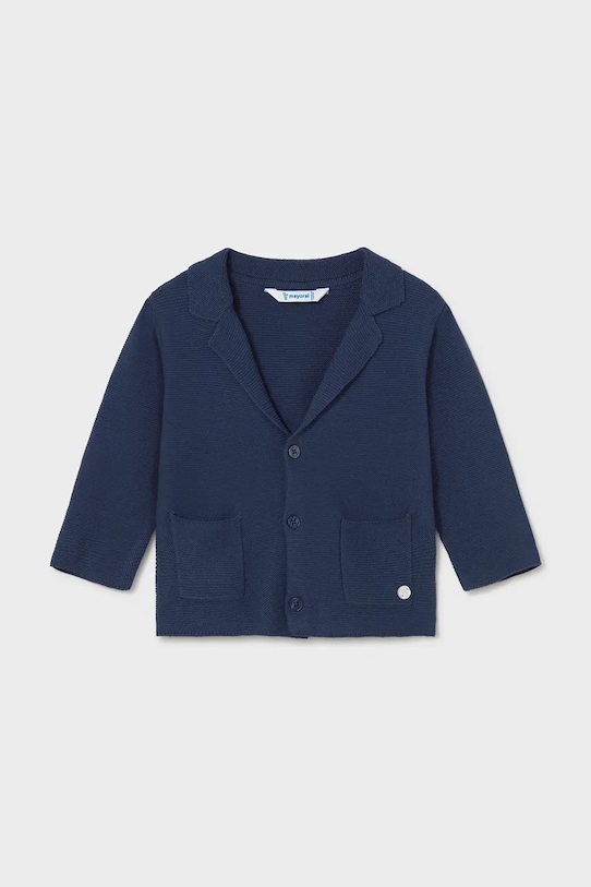 Βαμβακερό σακάκι για βρέφη Mayoral ύφασμα σκούρο μπλε 1403.3A.Baby.PPY2