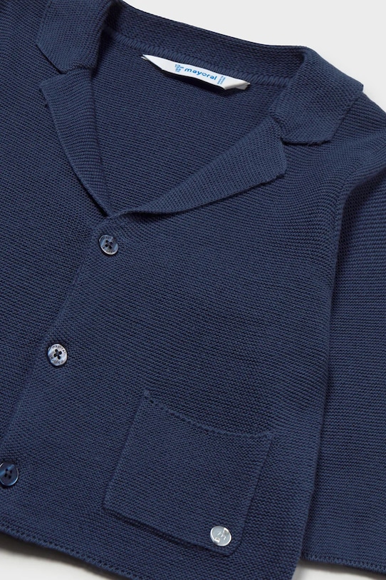 Αγορίστικα Βαμβακερό σακάκι για βρέφη Mayoral 1403.3A.Baby.PPY2 σκούρο μπλε