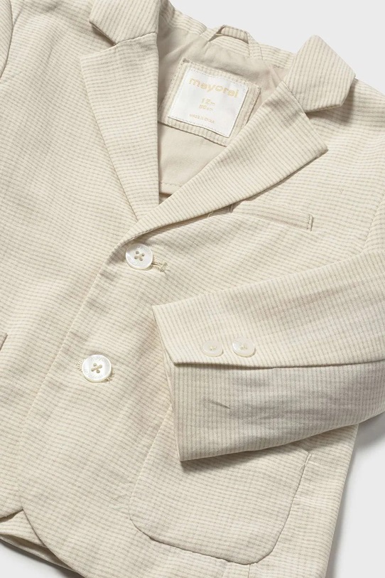 Mayoral marynarka z domieszką lnu dziecięca beżowy 1404.3A.Baby.PPY2
