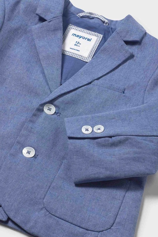 Mayoral marynarka z domieszką lnu dziecięca niebieski 1404.3A.Baby.PPY2