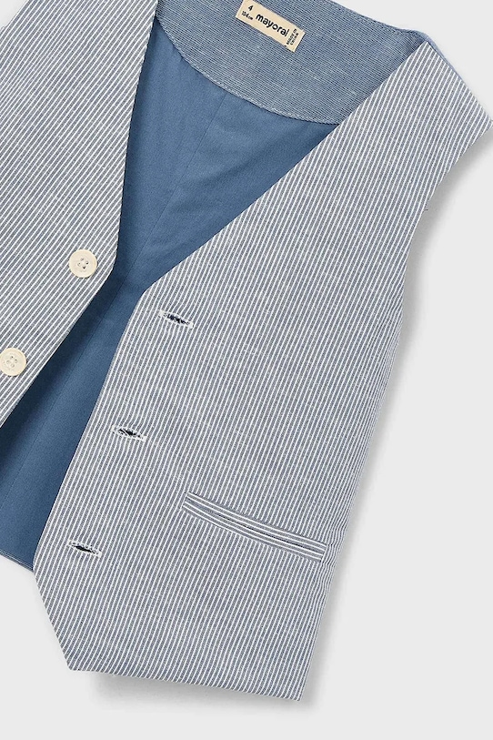 Παιδικό γιλέκο από λινό ύφασμα Mayoral μπλε 3379.5B.Mini.PPY2