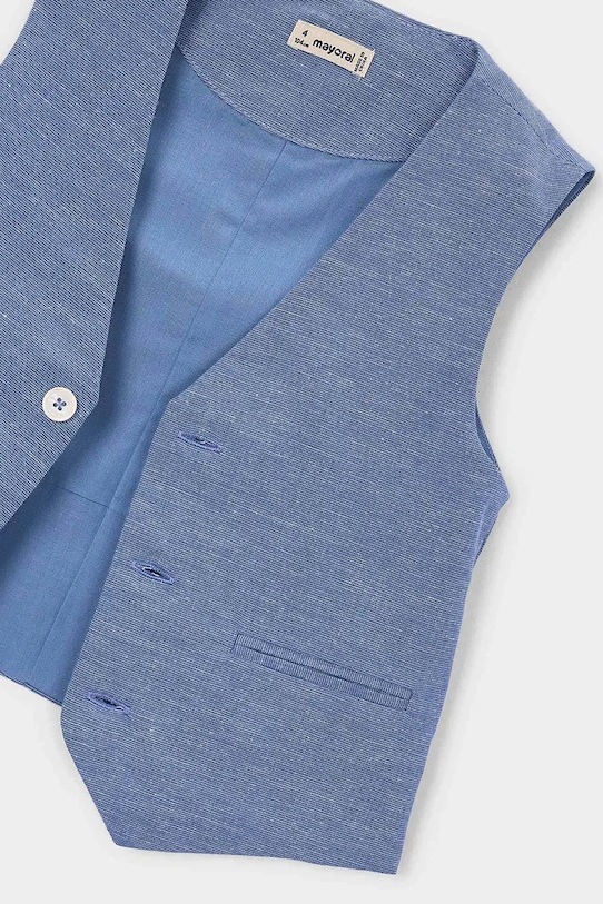 Хлопчик Дитячий жилет з домішкою льону Mayoral 3379.5B.Mini.PPY2 блакитний