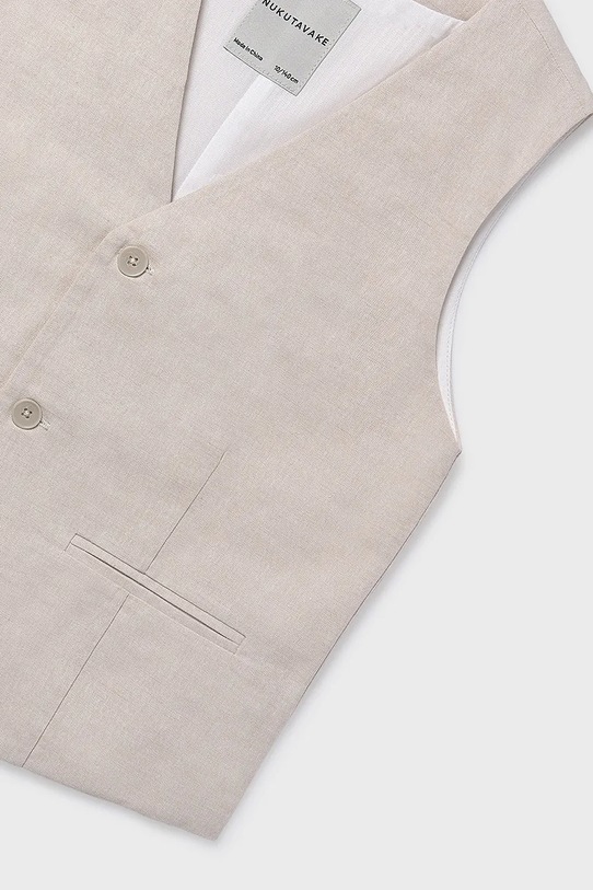 Chłopiec Mayoral kamizelka z domieszką lnu dziecięca 6357.7A.Junior.PPY2 beżowy