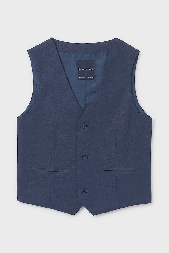 Dječji prsluk od mješavine lana Mayoral 6357.7A.Junior.PPY2 mornarsko plava SS26