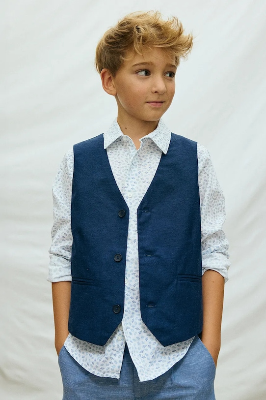 Dječji prsluk od mješavine lana Mayoral 6357.7A.Junior.PPY2