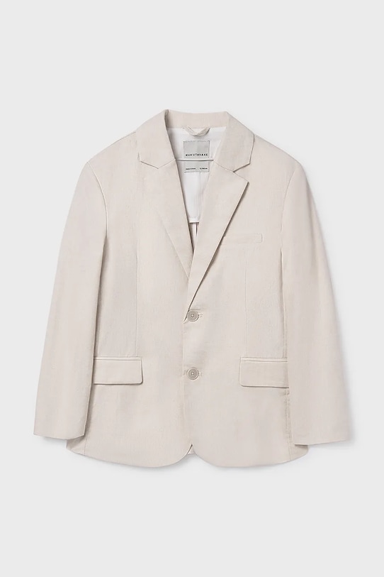 Mayoral marynarka z domieszką lnu dziecięca 6413.7A.Junior.PPY2 beżowy SS26